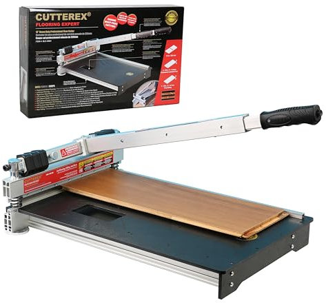 CUTTEREX Professioneller Laminat-Bodenschneider, 33 cm, Leder, Gummi, weicher Kunststoffschneider