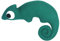 Kindsgut Kuscheltier Chamäleon aus 100% Baumwolle und in 2D Optik, Plüschtier zum Kuscheln und Spielen, weiches Stofftier als Geschenkidee für Kinder, Kami von Farben sind für Alle da, grün