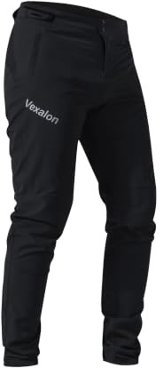 VEXALON Kids Boys Youth Cycling Riding BMX Pants Quick Dry Lightweight Breathable MTB Pants, Black, 8 Years