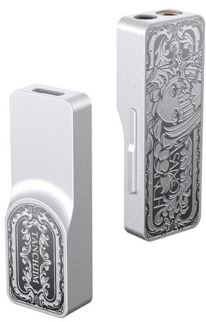TANCHJIM Luna High Resolution HIFI USB bärbar hörlursförstärkare med dubbel DAC CS43198, DSD256 32 Bits/768kHz förstärkare med 4,4 mm/3,5 mm utgångar - ASANO TANCH begränsad upplaga