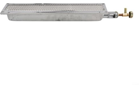 ZMdooreasy Quemador lateral infrarrojo de cerámica para barbacoa parrilla de gas, calentador de metal, pieza de repuesto de cocina al aire libre (41 x 8 cm)