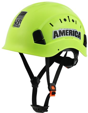 LOHASTAR Casco di sicurezza da costruzione ANSI/ISEA Z89.1 Cascos de construccion ventilato ABS da lavoro per uomo donna (verde)