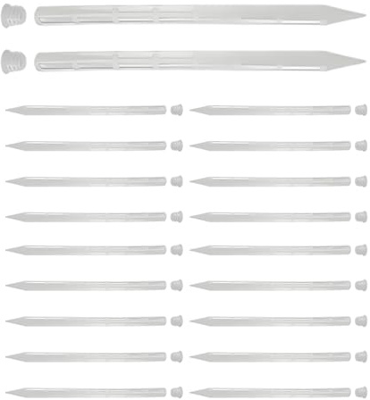 Misaakoeq Aeratore Radici Piante 20 Pezzi,Tubo Aerazione Terreno Giardinaggio 25 Cm - Prevenire Ristagni Idrici Picchi Ventilazione per Giardino Interno Esterno Prato