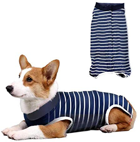 Dog Surgery Recovery Suit Puppy Medical Vest, Dog Surgical Suit,After Surgery Wear, Home Indoor Pets Clothing (M)