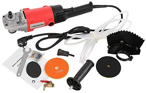 Granito lucidatrice per pietra, kit per lucidatura a umido, 1400 W, per piano di lavoro in granito, marmo, pietra, cemento (standard europeo, 220 V)