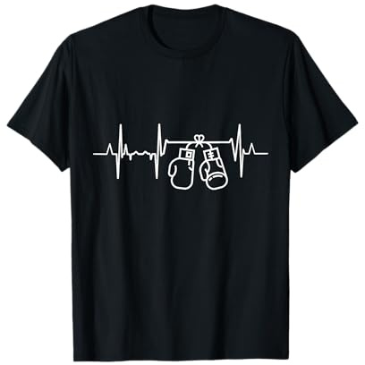 Ligne de Coeur de Boxe de Battement de Coeur de Boxeur T-Shirt