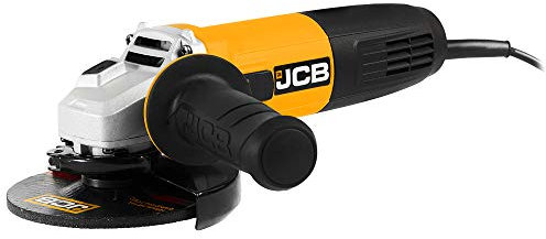 JCB 18V 850W Corded Angle Grinder, Wired, 125mm Discs, Anti-Vibration & 2 Position Side Handle, Adjustable Guard, 11500rpm, Ergonomic Design, 3 Year Warranty