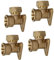 Wallplate Elbow UK Compression - 15mm 1/2 (4)