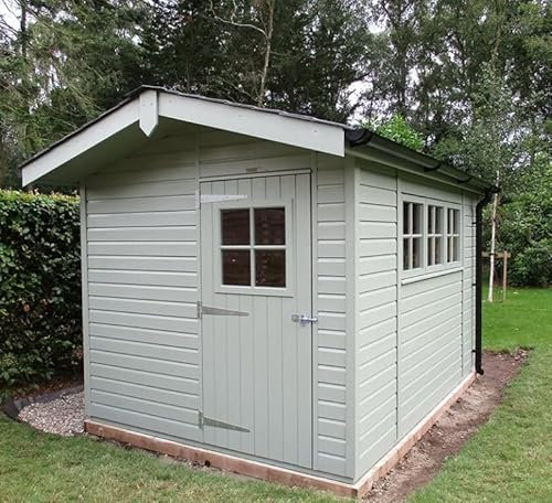 Plastic Guttering Kit For Sheds Gutter 18 ft / 6m Gutter 110mm Half Round