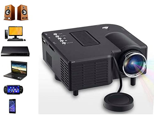 MINI PROIETTORE LED HD, PROIETTORE LED CON INGRESSO HDMI, USB, AV, VGA, CONNESSIONE CON TELEFONO, VIDEOPROIETTORE LCD - DISCORAMA®