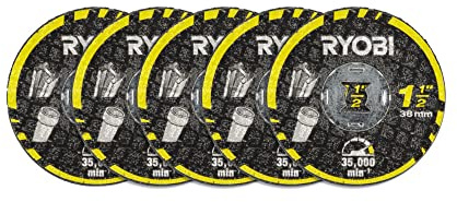 Ryobi RAR302-5 38mm TL Cut-Off disc 5pk (5 Piece) Black
