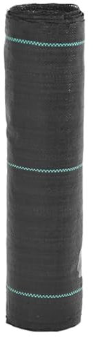 vidaXL Membrana para malezas PP Negra 0,5x200 m, Tela contra Malas Hierbas, Tela de Control de malezas, Tela de malezas, Telas para Malas Hierbas