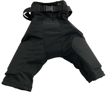 Pantaloni anti-caduta per hockey su ghiaccio Attrezzatura protettiva per pattinaggio a rotelle Vita regolabile Traspirante Attrezzatura confortevole L Teen