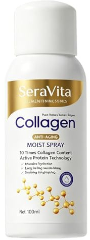 Spray Reafirmante De Colágeno, Con Resultado Visible En 24 Horas, 100 Ml, Hidratante Antienvejecimiento, Spray Hidratante Voluminizador E, Efecto Tensor De La Piel, Para Todo Tipo De