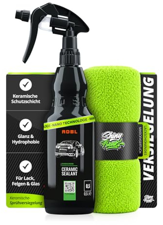 Keramikversiegelung: ADBL Ceramic Sealant 500ml + Mikrofasertuch 40×40 | Lackschutz Sprühversiegelung Lackversiegelung für alle Lacke | 2-teilig