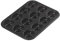 Tala Performance Eclipse Premium Non-Stick 12 Mini Decorative Bun Tin, Professional Gauge Carbon Steel Cake Tin, Creates Mini Fluted Cakes, 35 x 27 cm, Perfect for Parties, canapes, Mini Desserts