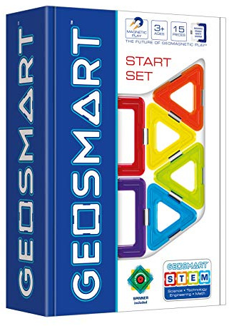 GeoSmart - Start Set, Magnetic Construction Set, 15 Pieces, 3+ Years