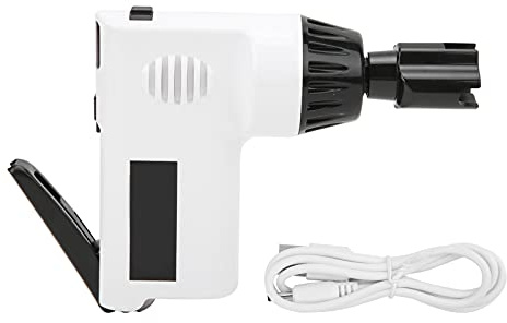 Devanadera De Cuerdas De Guitarra Eléctrica Inalámbrica Devanadora De Cuerdas De Instrumento Universal Taladro De Guitarra Batería De 800mAh Recargable Con Alimentación Incorporada Con(blanco)