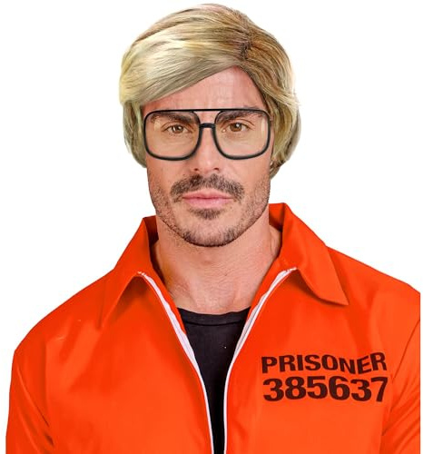 W WIDMANN MILANO Party Fashion - Perücke für Herren, blond, Kunsthaar, Kurzhaarperücke für Halloween