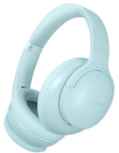DOQAUS Cuffie Wireless Bluetooth,90 Ore Di Riproduzione,3 Modalità EQ,Bluetooth 5.4 Cuffie- Suono Stereo HiFi Microfono Incorporato per Viaggio/Telefono/PC-blu