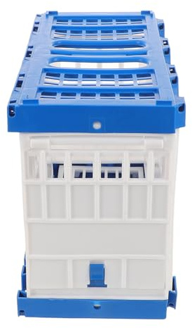 Hemobllo Cage Portable en Plastique pour Pigeons Voyageurs Porte Latérale Ventilée, Design Unique Emboîtable, pour Entraînement et Soins Quotidiens en Club
