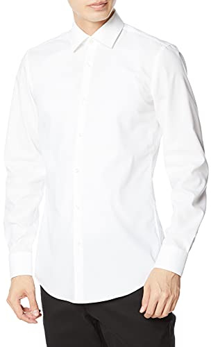 Hugo Boss Kenno Camisa, Open White 199, 40 para Hombre
