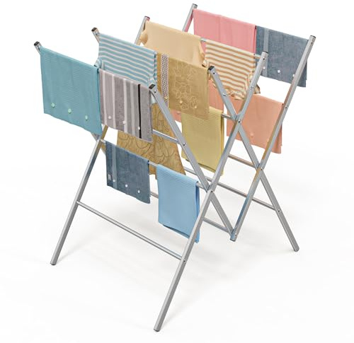 Whitmor Oversized Metal Drying Rack, Silver