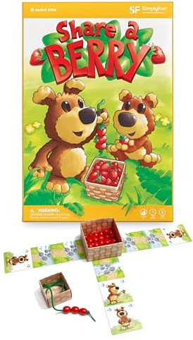 SimplyFun Share a Berry - Collect Berries While Having Fun and Counting - A Toddler Game for Kids Ages 3-5, 2 to 4 Players