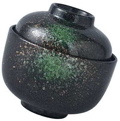 Garneck Coperchio Per Tazza Da Stufato in Ceramica in Stile Giapponese Pentola Per Zuppa Ciotola Per Cottura A Vapore Ciotola Per Servire Dessert Utensile Da Cucina