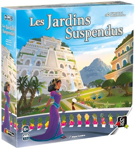 Gigamic - Les Jardins Suspendus - Un Jeu de stratégie Familial aux Multiples façons de marquer des Points - Un Jeu pour Toute la Famille - De 1 à 5 Joueurs - A partir de 10 Ans.
