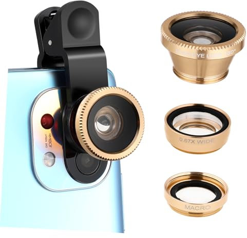 HOMSFOU Smartphone Kameraobjektiv Super-weitwinkel Makro Fischaugenlinse Klipptasche Für x Installieren Hochauflösend Und Verzerrungsfrei