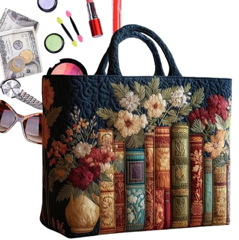 Borsa per libri, borsa a tracolla in tela per insegnanti di grande capacità, struttura in tessuto morbido con tasca di sicurezza interna, punti vendita unici, università, lavoro, palestra, shopping