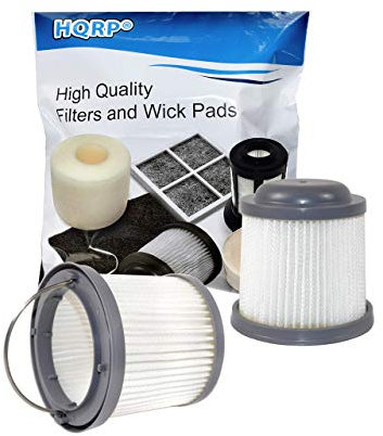 HQRP 2-pacco Filtro compatibile con Black & Decker DUSTBUSTER VF90 / 90552433 / N566707 per PV1225N PVF110 PHV1210 PHV1810 PV1020L PV1420L PV1820L PV1825N PV9625N PV1200AV PD11420L Aspirapolvere