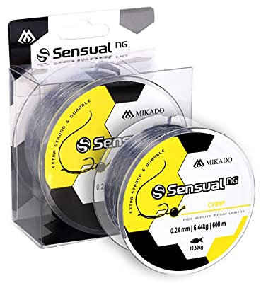 Mikado Karpfenschnur Sensual N.G. CARP 0.24mm-0,45mm / 600m Angelschnur Feederschnur Monofil TOP (0,30mm/8,83kg/600m)