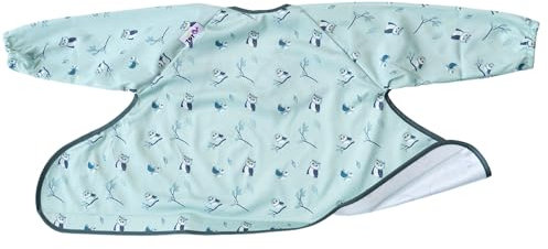 Tidy Tot ®™ Auffanglätzchen – Zusätzliches Lätzchen zur Ergänzung Tablett und Lätzchen-Sets. Lätzchen für Baby Ärmellätzchen. Klettverschluss Lätzchen. BLW Lätzchen wasserdicht