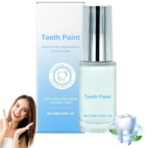 Celsky Zahnlack Weiß, Zahnlack Weisse, Celsky Zahnfarbe Weiss Sofort Sofortige Aufhellungsfarbe für Zähne ZahnlackWeiß, für Entfernt Flecken Schmutz und Gelbe Zähne Frischer Atem (1)