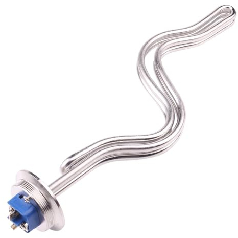 Elemento Riscaldante, Elemento Riscaldante 240V 2 Pollici Tri-Clamp Brewing 2,5KW 4,5KW 6,5KW SUS304 Riscaldatore Elettrico Ad Immersione For Acqua(Only heater,240V WITH BLACK CAP_4500W)