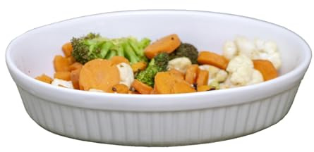 White Oval Roasting Dishes 28x6x19cm Ceramic Oven Baking Tray Serving Pan Bowl (1)