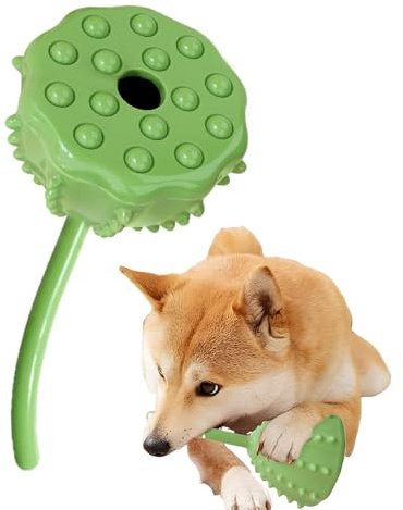 yakermur godisdispenser hundleksak | långsam foderdispenser med växtdesign, återanvändbar foderboll spel för medelstora och hundar hemma på vägen
