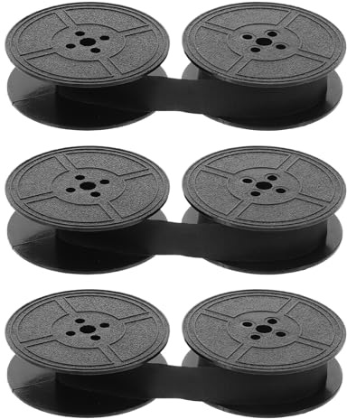 DIYEAH Lot de Rubans Encreurs Large Vintage 3 Pièces Double Bobine en Nylon Remplacement pour Machine à Écrire Manuelle Portable Compatible Gr9 Ne800 Ne3000 Usage Bureau et Domicile