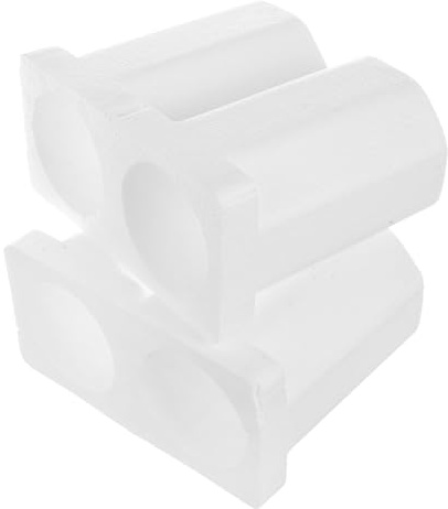 FRCOLOR Scatola Protettiva in Schiuma per Bottiglie di Vino Doppia 85 Mm, Contenitore per Spedizione e Trasporto Vino con Isolamento Termico, Imballaggio Portatile per Viaggi e Picnic