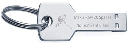 Porte-clés Flash Memory Stick Clé USB 2 Go Texte hockey sur glace Sport gravé