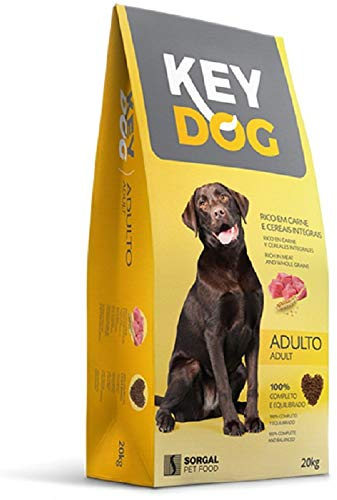KEY DOG Pienso Perro 20 kg para Mantenimiento de Perros Adultos