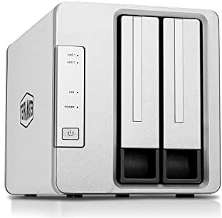 TERRAMASTER F2-423 2-Bay High Performance NAS for SMB with N5095 Quad-core CPU, 4GB DDR4 Memory, 2x 2.5GbE Ports,Network Storage Server (Diskless) (2 Bay Quad-core NAS)