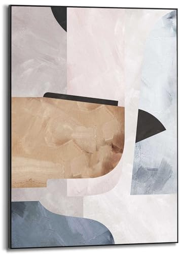 REINDERS Gerahmtes Bild, Abstrakte Illusion II, Wohnzimmer, Bilder, Wanddeko, Room Decor, MDF, Beige, 70 x 50
