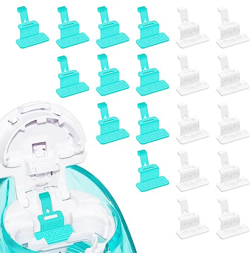FireAnt Reusable Silicone Salt Pods Refills for Navage Nasal Care, Substitute for Navage Salt Pods Refills, Silicone Pads Replacement Accessories for Saltpods Capsules (20 Pack - White 10 + Blue 10)