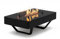 Planika Rio Table Kaffeetisch mit LPG-Feuerstelle, schwarz, tragbar, für den Garten und die Terrasse