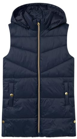 NAME IT Mädchen Nkfmonay Vest Pb Steppweste, Blau, 152