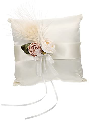 PRETYZOOM 4stücke Satin Hochzeit Ringkissen Mit Blumen Dekoration Für Zeremonien Schmuckpräsentation Ringträger Kissen Für Hochzeiten Und Verlobungen