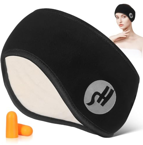 FOYTOKI Protège-oreilles insonorisés Protège-oreilles de sommeil et bouchons d'oreilles Couvre-oreilles Pour dormir écouteurs de sommeil Pour les dormeurs latéraux Masque pour les yeux Pour se